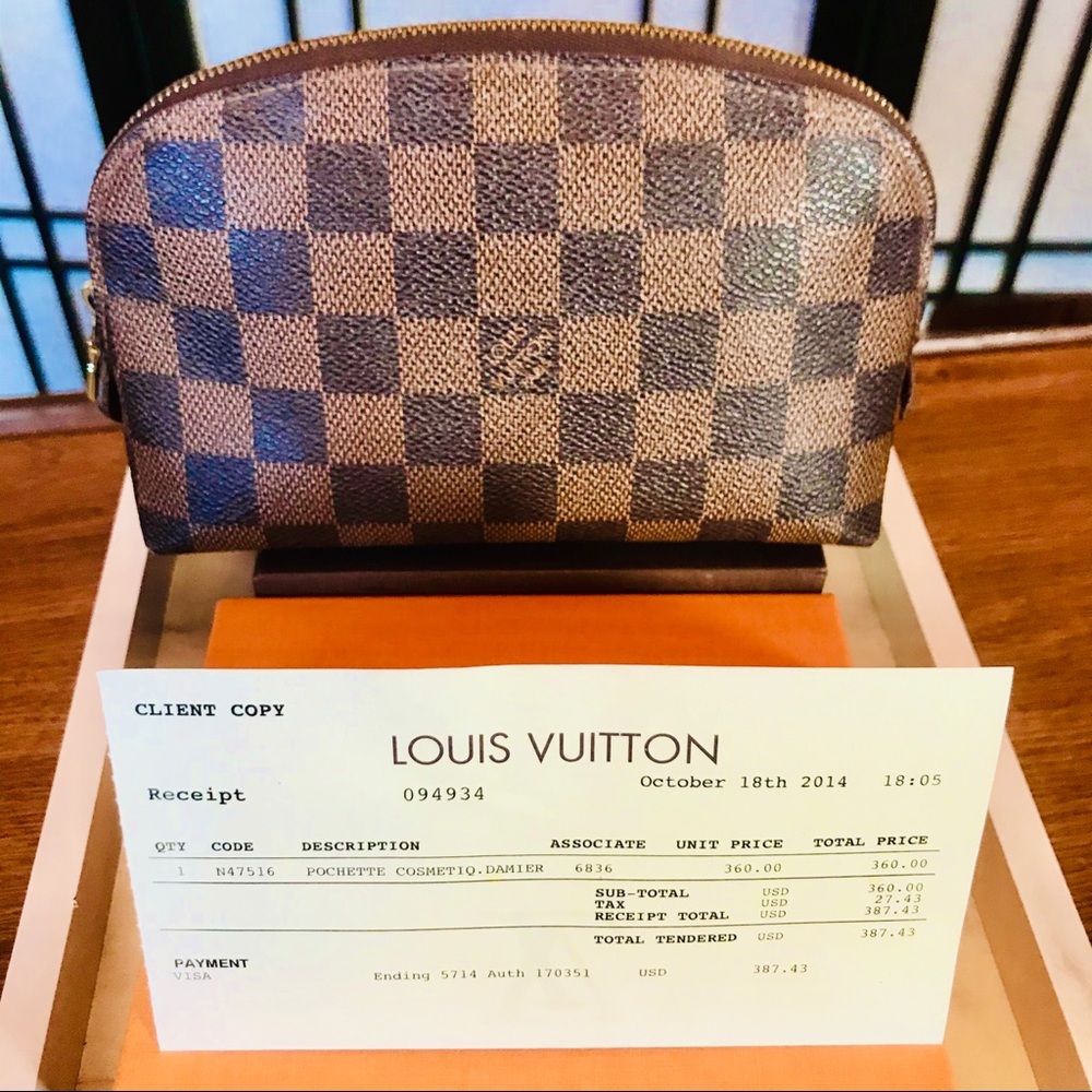 ✨ LV Pochette Cosmetiq Damier 🌙